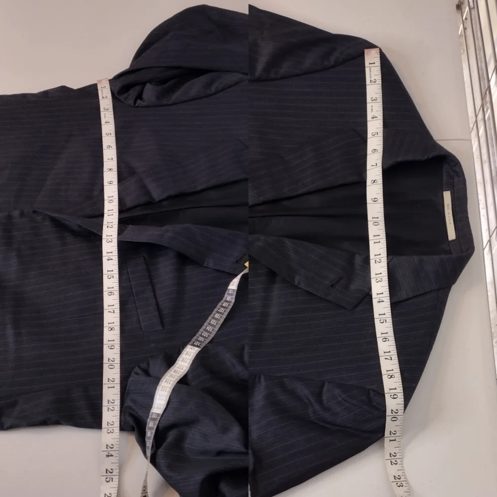 Burberry Men's 100% Wool Pinstripe Business Office Button Sport Coat Blazer Sz44